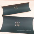 black matte lamination hot foil art paper pillow box